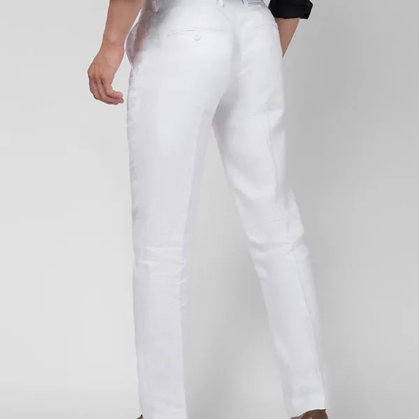 Quần Dài Nam F2 Fashion & Freedom Linen DN01-T-28-0119 Màu Trắng Size 28