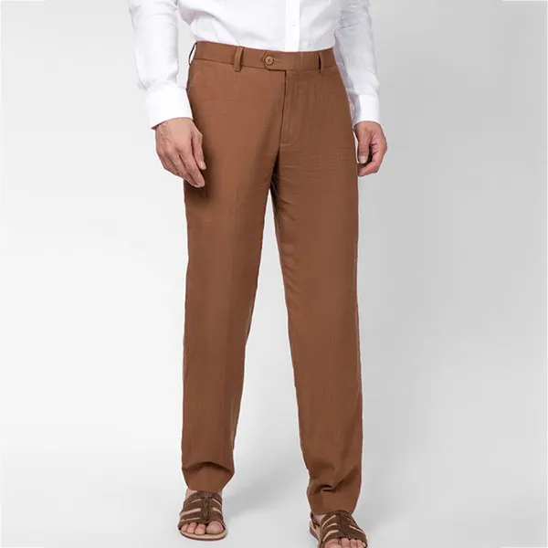 Quần Dài Nam F2 Fashion & Freedom Linen DN02-N-28-0119 Màu Nâu Size 28