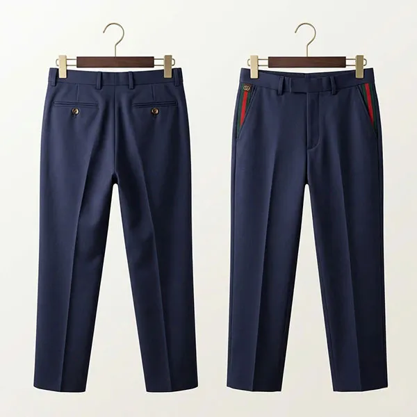 Quần Dài Nam Gucci 668588 Z8AQY 4433 Màu Xanh Navy Size 44