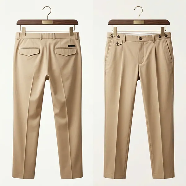 Quần Kaki Dolce & Gabbana D&G Black Khaki Pants With Front Pockets GP19VTFUFJ9M0263 Màu Be Size 48