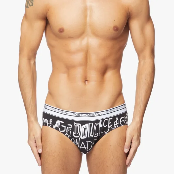 Quần Lót Nam Dolce & Gabbana D&G M3A04J FSGWS Màu Đen Size 3