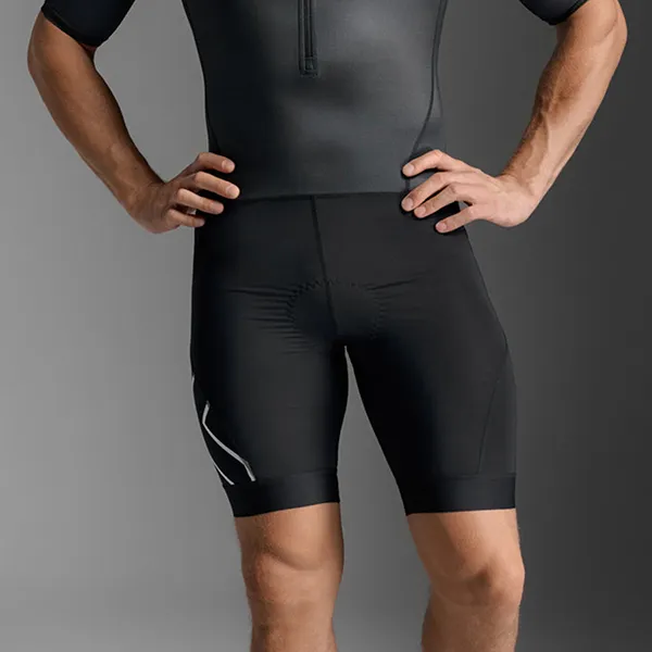 Quần Ngắn Thể Thao 2XU Core Sleeved Trisuit MT7397d-BLK/WHT Màu Đen Size M