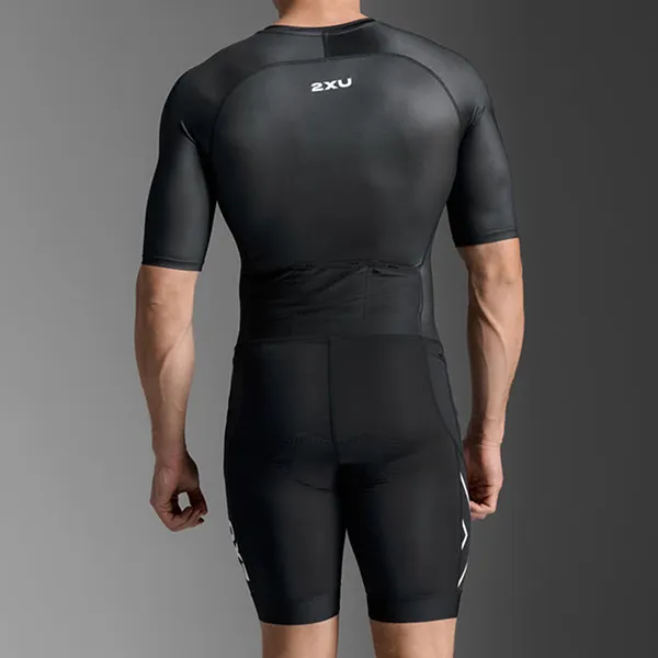 Quần Ngắn Thể Thao 2XU Core Sleeved Trisuit MT7397d-BLK/WHT Màu Đen Size M