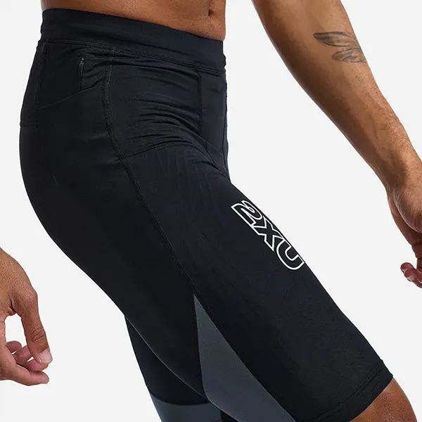 Quần Ngắn Thể Thao 2XU Light Speed React Compression MA7050b-BLK/WRF Màu Đen Size S