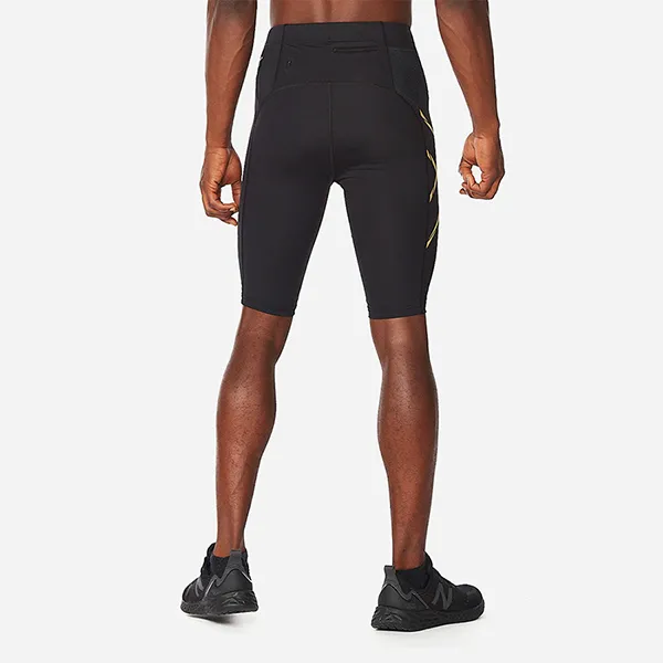 Quần Ngắn Thể Thao Nam 2XU Light Speed Compression MA5331b-BLK/GRF Màu Vàng Đen Size S