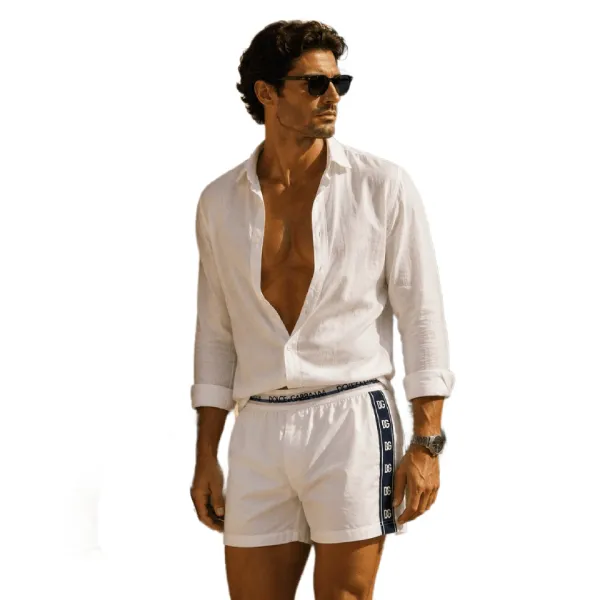 Quần Short Nam Dolce & Gabbana D&G M4E25J OUAIG Màu Trắng Size 4
