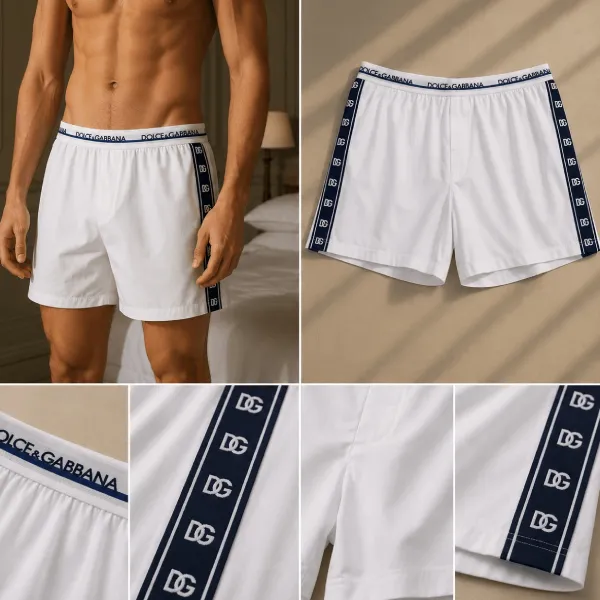 Quần Short Nam Dolce & Gabbana D&G M4E25J OUAIG Màu Trắng Size 4