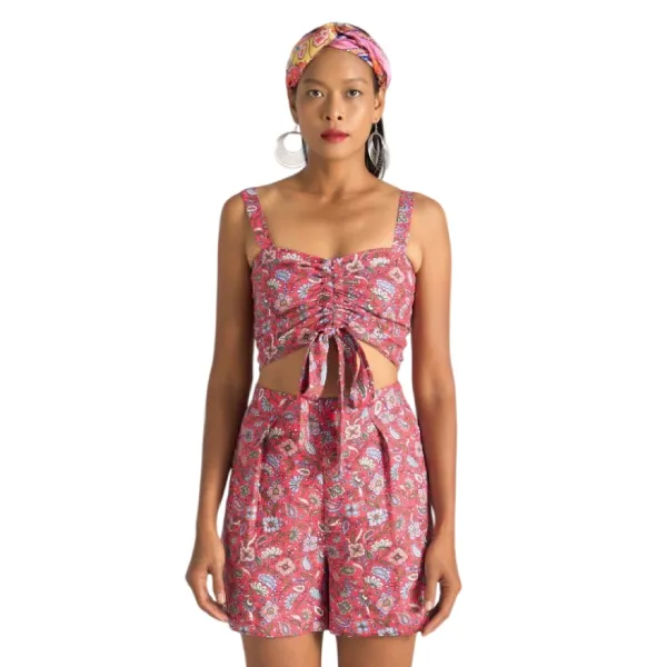 Quần Short Nữ F2 Fashion & Freedom Bright And Shine QS73-DHT-S-0622 Màu Đỏ Size S