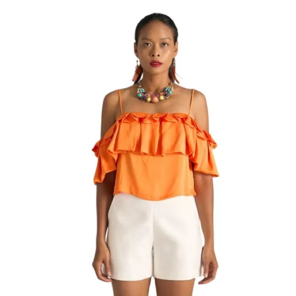 Quần Short Nữ F2 Fashion & Freedom Bright And Shine QS72-T-S-0622 Màu Trắng Size S