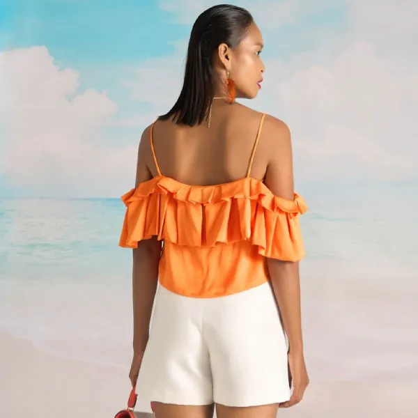 Quần Short Nữ F2 Fashion & Freedom Bright And Shine QS72-T-S-0622 Màu Trắng Size S