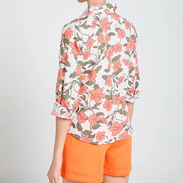 Quần Short Nữ F2 Fashion & Freedom Gấm A Touch Of Effortless Elegance QS95-C-S-0524 Màu Cam Size S