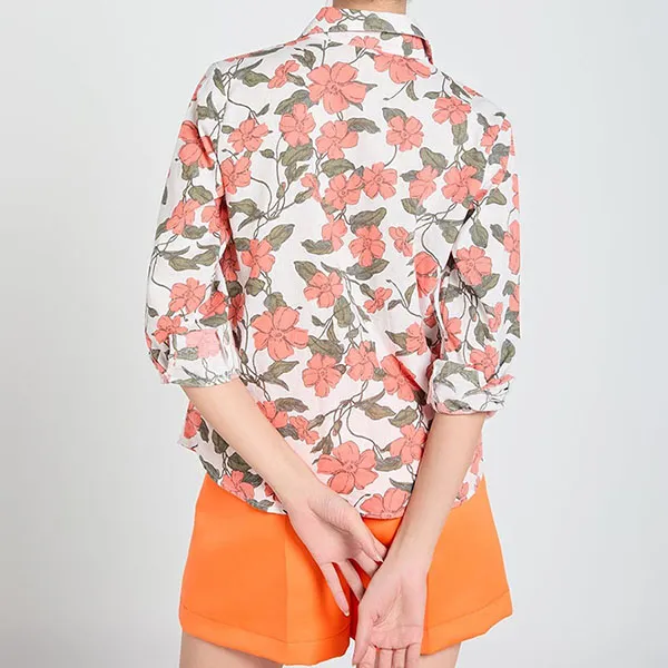 Quần Short Nữ F2 Fashion & Freedom Gấm A Touch Of Effortless Elegance QS95-C-S-0524 Màu Cam Size S