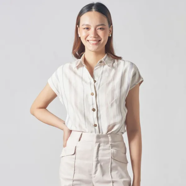 Quần Short Nữ F2 Fashion & Freedom Linen QS54-H-S-1021 Màu Hồng Nhạt Size S
