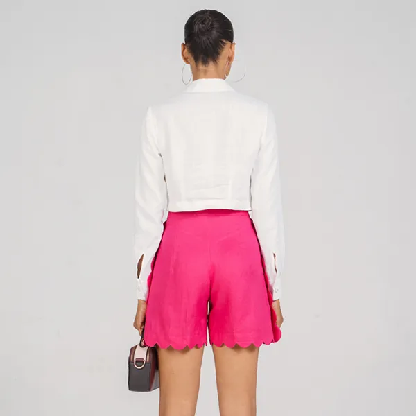 Quần Short Nữ F2 Fashion & Freedom New Linen New Horizon QS62-HS-S-0322 Màu Hồng Size S