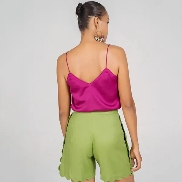 Quần Short Nữ F2 Fashion & Freedom New Linen New Horizon QS62-XC-S-0322 Màu Xanh Cốm Size S