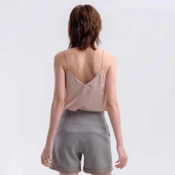 Quần Short Nữ F2 Fashion & Freedom QS63-CR-S-0322 Màu Kẻ Caro Size S