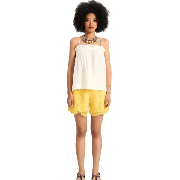 Quần Short Nữ F2 Fashion & Freedom Yellow Free-Spirited QS87-VR-S-0723 Màu Vàng Size S