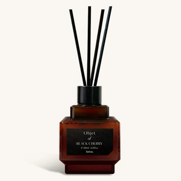 Set 2 Chai Tinh Dầu Nước Hoa Khuếch Tán Hương Thơm Hetras Objet Diffuser Black Cherry (200ml x 2)