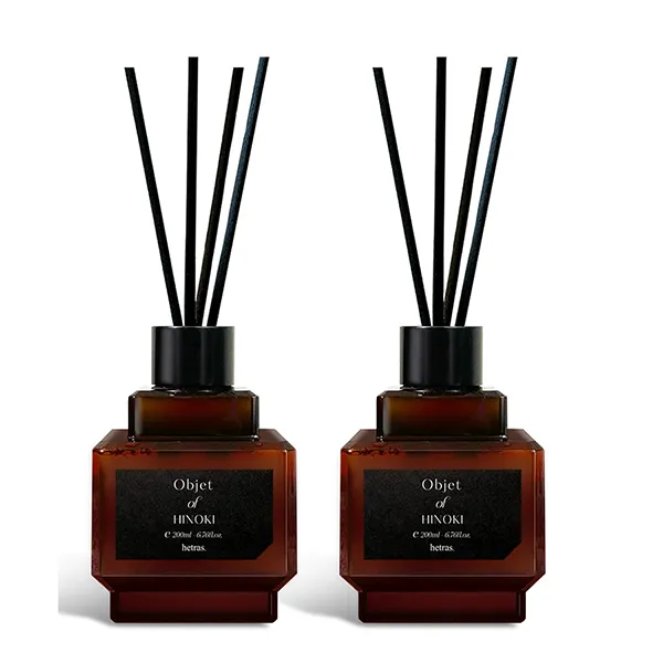 Set 2 Chai Tinh Dầu Nước Hoa Khuếch Tán Hương Thơm Hetras Objet Diffuser Hinoki (2 x 200ml)