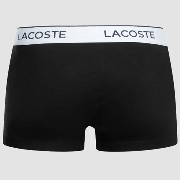 Set 3 Quần Lót Nam Lacoste 3 Pack Cotton Stretch Trunks 5H9002-00 031 Màu Đen Size L