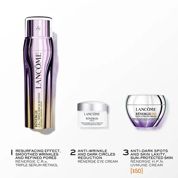 Set Dưỡng Da Lancôme Rénergie Triple Serum Re Set 3 Món