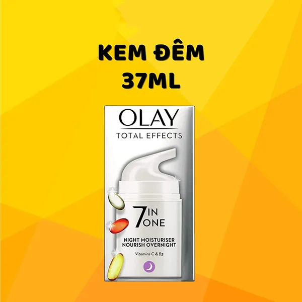 Set Kem Dưỡng Da Ngày Và Đêm Olay Total Effects 7in1 Day & Night (2 x 37ml)