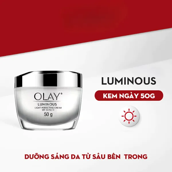 Set Kem Dưỡng Sáng Da Ban Ngày + Ban Đêm Olay Luminous 50gx2