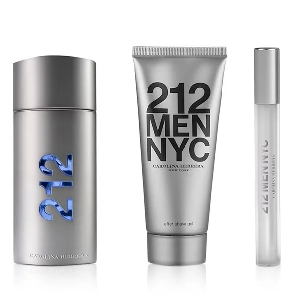 Set Nước Hoa Nam Carolina Herrera 212 Men Eau De Toilette Spray Set 3 Món