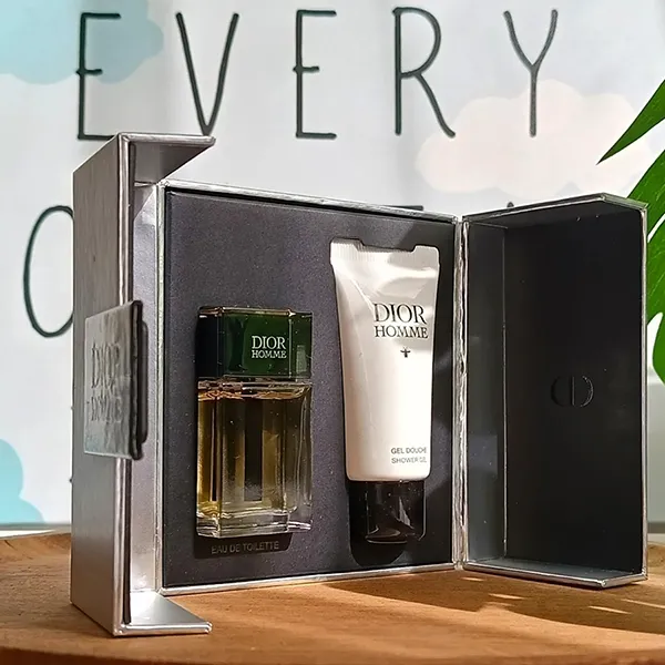 Set Nước Hoa Nam Dior Homme Mini (EDT 10ml + Sữa Tắm 20ml)