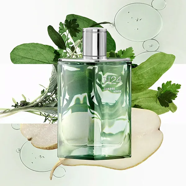 Set Nước Hoa Nam Hermès H24 Herbes Vives EDP 100ml + Mini 15ml