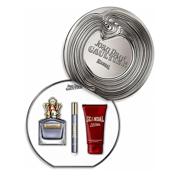 Set Nước Hoa Nam Jean Paul Gaultier Scandal Pour Homme EDT 3 Món
