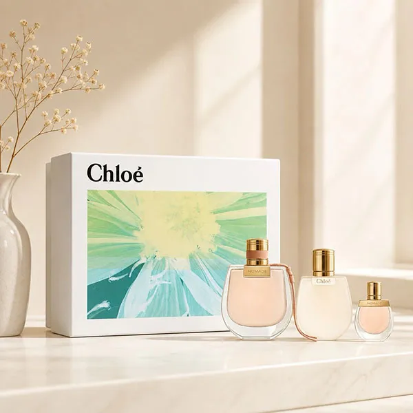 Set Nước Hoa Nữ Chloé Natural Spray 3pcs (EDP 75ml + Mini 5ml + Body Lotion 100ml)