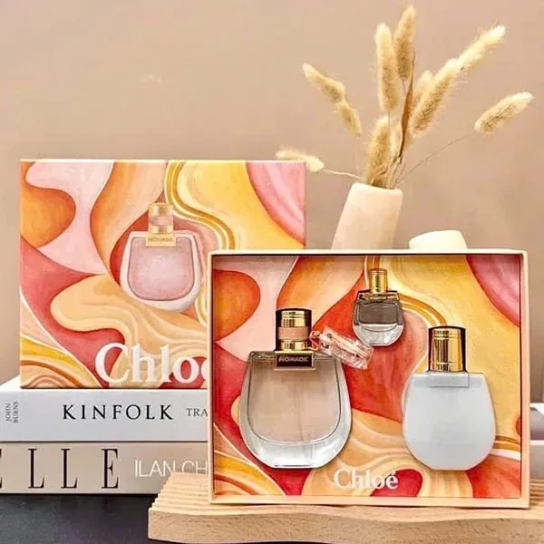 Set Nước Hoa Nữ Chloé Women's 3-Piece Nomade Eau De Parfum + Body Lotion Gift Set 3 Món