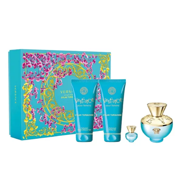 Set Nước Hoa Nữ Versace Pour Femme Dylan Turquoise 4 Món