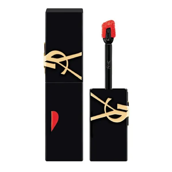 Set Phấn Nước Và Son Môi Yves Saint Laurent YSL Le Encre De Peau Luminous Matte Mini + 202 Coral Sensation Kèm Túi Hộp