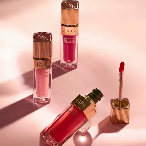 Set Son Bóng D'Alba PPlumping Lip Glow Mood Volumizer (3 x 5ml)