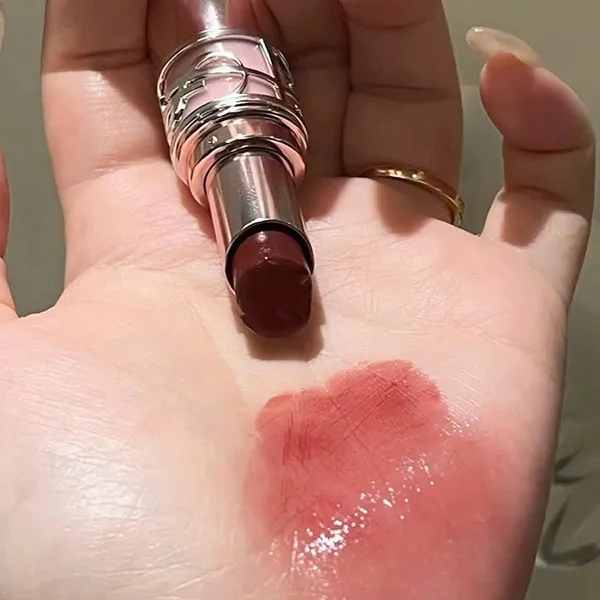 Set Son Dưỡng Yves Saint Laurent YSL Loveshine Candy Glow Balm 5B Nude Crush Màu Đỏ Nâu + Hộp Quà Limited