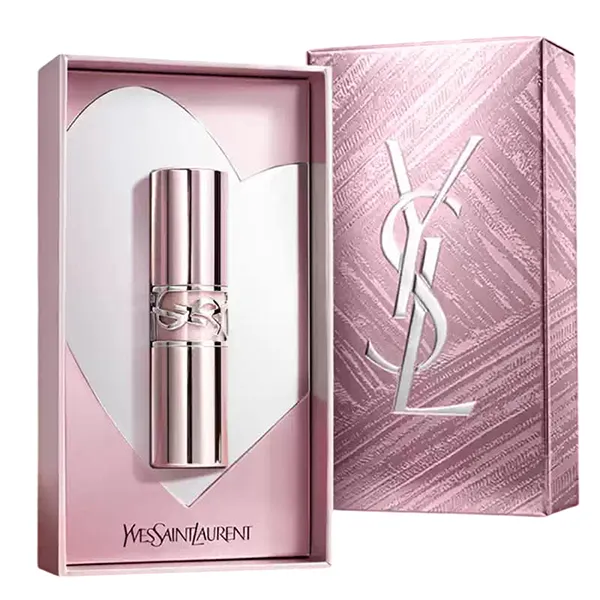 Set Son Dưỡng Yves Saint Laurent YSL Loveshine Candy Glow Balm 5B Nude Crush Màu Đỏ Nâu + Hộp Quà Limited