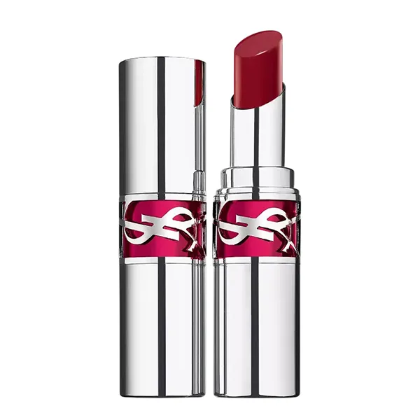 Set Son Dưỡng Yves Saint Laurent YSL Rouge Volupte Candy Glaze 17 Strawberry Cloud Màu Đỏ Hồng