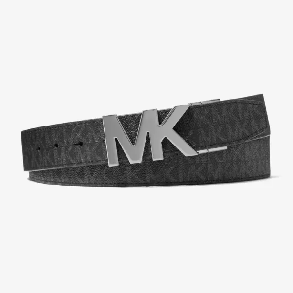 Set Thắt Lưng Nam Michael Kors MK 4-in-1 Signature Logo Belt Box Set 39S4LBLY4B Màu Đen