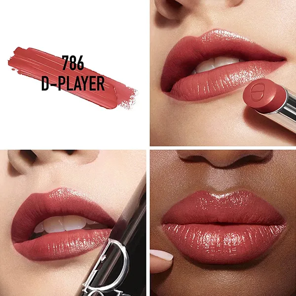 Son Addict Hydrating Shine Lipstick 786 D-Player Màu Đỏ Hồng Gỗ