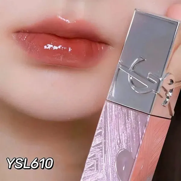 Son Bóng Yves Saint Laurent YSL The Inks Vinyl Cream Limited 610 Nude Champion Màu Cam Đất Nude