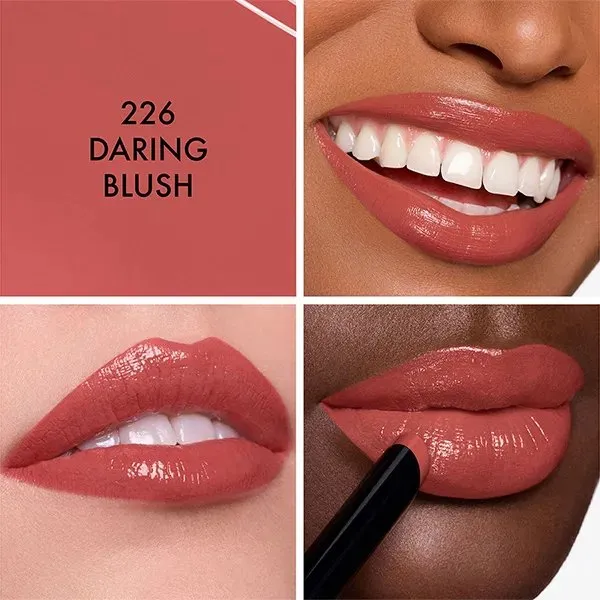 Set Son Dior Rossetti Rouge Dior On Stage Slim Lip 425 Wild Rosewood Shine + 226 Daring Blush Kèm Box