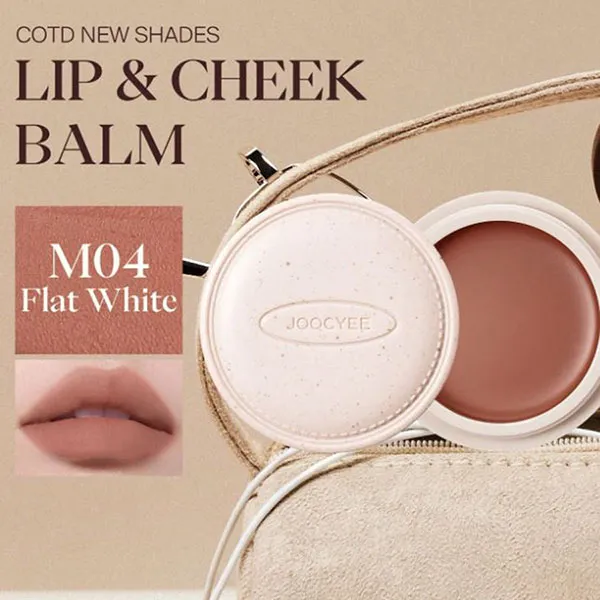 Son Dưỡng Đa Năng Joocyee COTD Coffee Glazed Lip & Cheek Balm M04 Flat White Màu Nude Trà Sữa