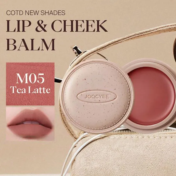Son Dưỡng Đa Năng Joocyee COTD Coffee Glazed Lip & Cheek Balm M05 Tea Latte Màu Hồng Nâu