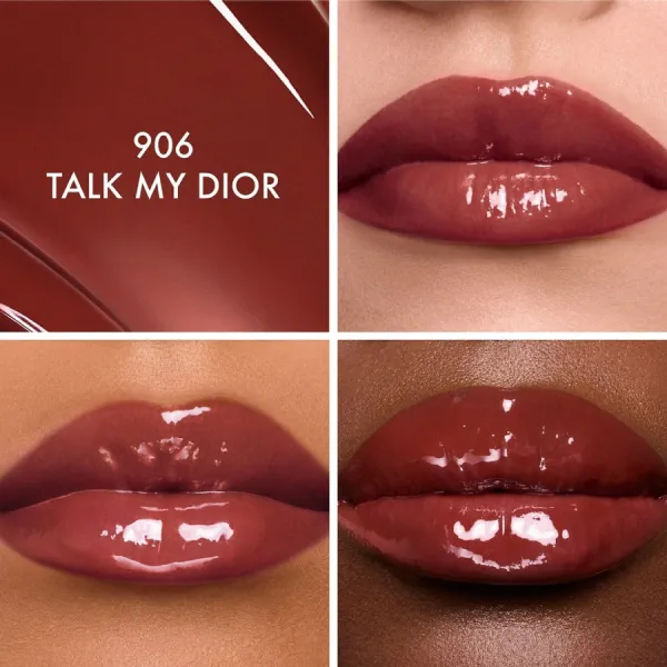 Son Dưỡng Môi Dior Addict Glass Lipstick 906 Talk My Dior Màu Đỏ Nâu