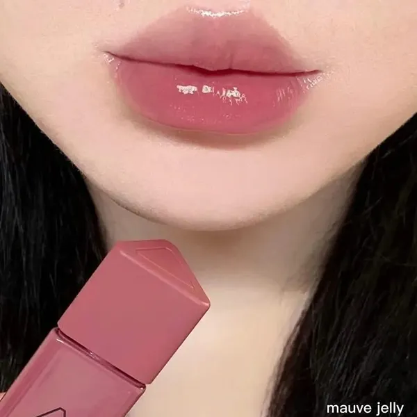 Son Kem 3CE Gummy Oil Tint 06 Mauve Jelly Màu Hồng Tím 4g