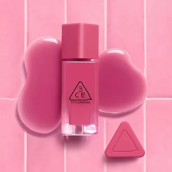 Son Kem 3CE Gummy Oil Tint 07 Summer Bite Màu Hồng Anh Đào