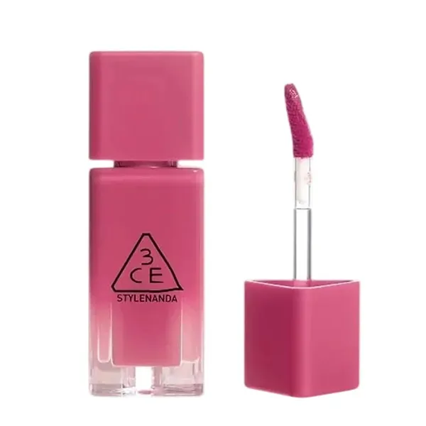 Son Kem 3CE Gummy Oil Tint 07 Summer Bite Màu Hồng Anh Đào
