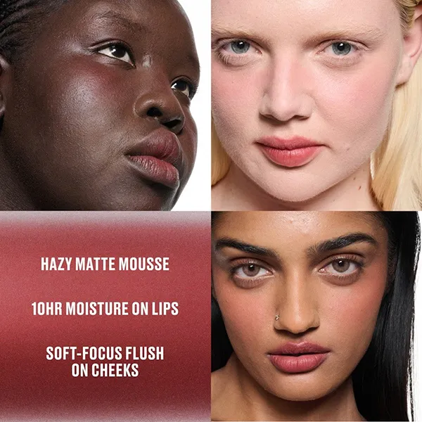 Son Kem Đa Năng MAC Powder Kiss Lip & Cheek Mousse 977 Fashion Emergency Màu Đỏ Nâu 5ml
